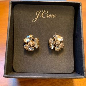 BRAND NEW J.Crew Crystal Marquise cut studs